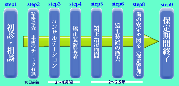 矯正治療の流れ